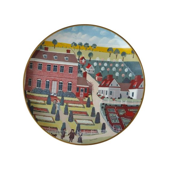 Ridgewood China Decorative Plate, Colonial Heritage Series, Pennsbury Manor, 70s - Picture 1 of 6
